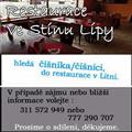 Inzerát Restaurace Ve stínu lípy