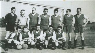 Sokol Liteň 1960–1963. Stojící zleva: Jan Smorádek, František Škarvada, Miloslav Soukup, Bohumil Frűhauf, Josef Fűrst, Jula Dimitrov, Jiří Škarvada. V podřepu: Jan Seďa, Václav Komrska, Jiří Zeman, Josef Šindler, Zdeněk Stuchlík.