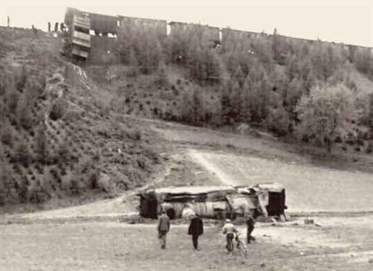 Útok partyzánů na vlak u Bělče 24. dubna 1945